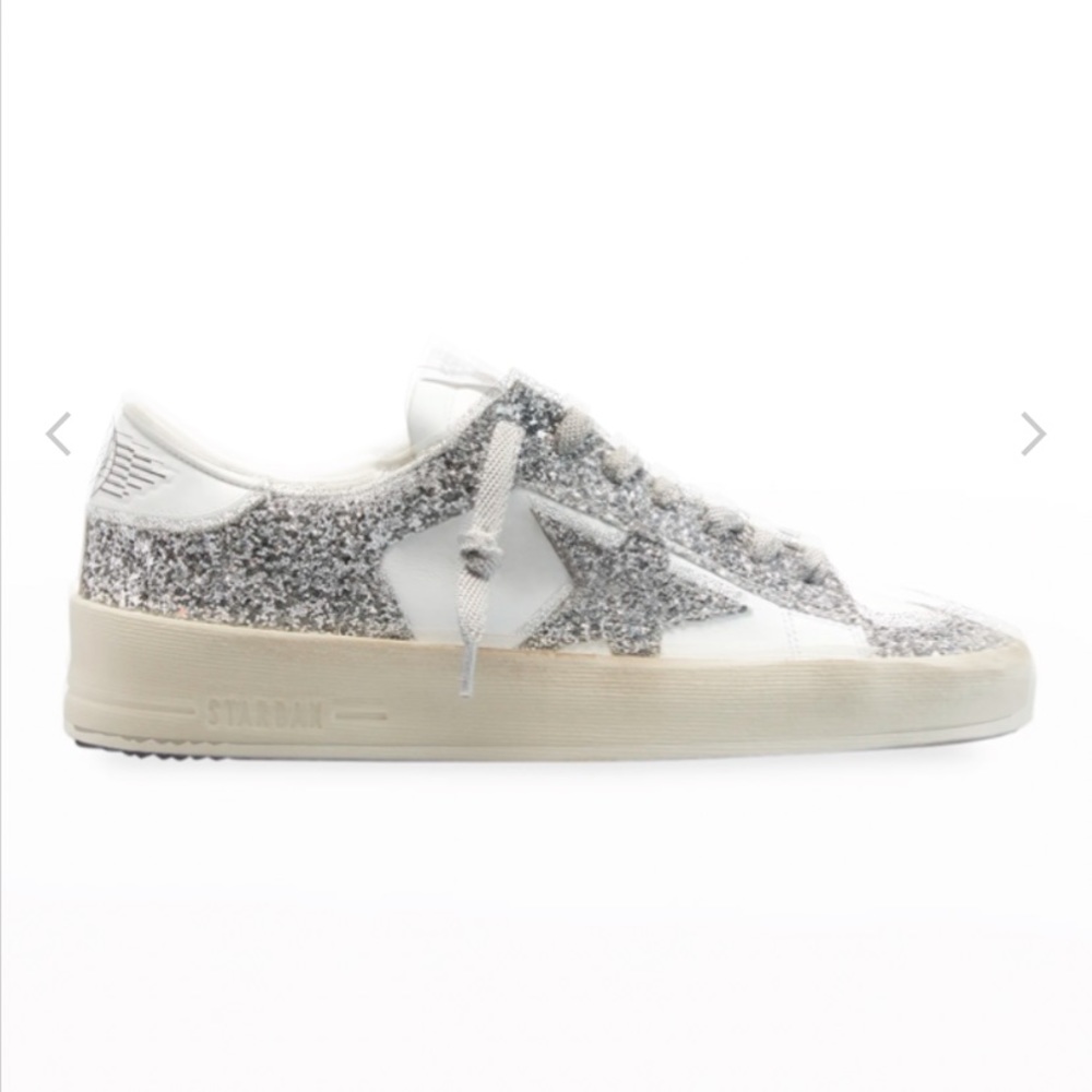 Golden Goose Stardan Glitter Low-Top Sneakers Size 38 - Picture 2 of 13